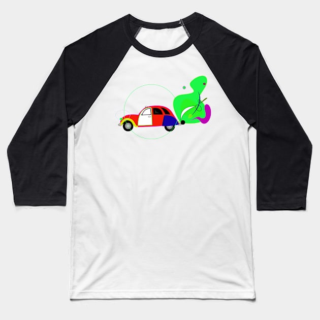 color car Baseball T-Shirt by momomoma